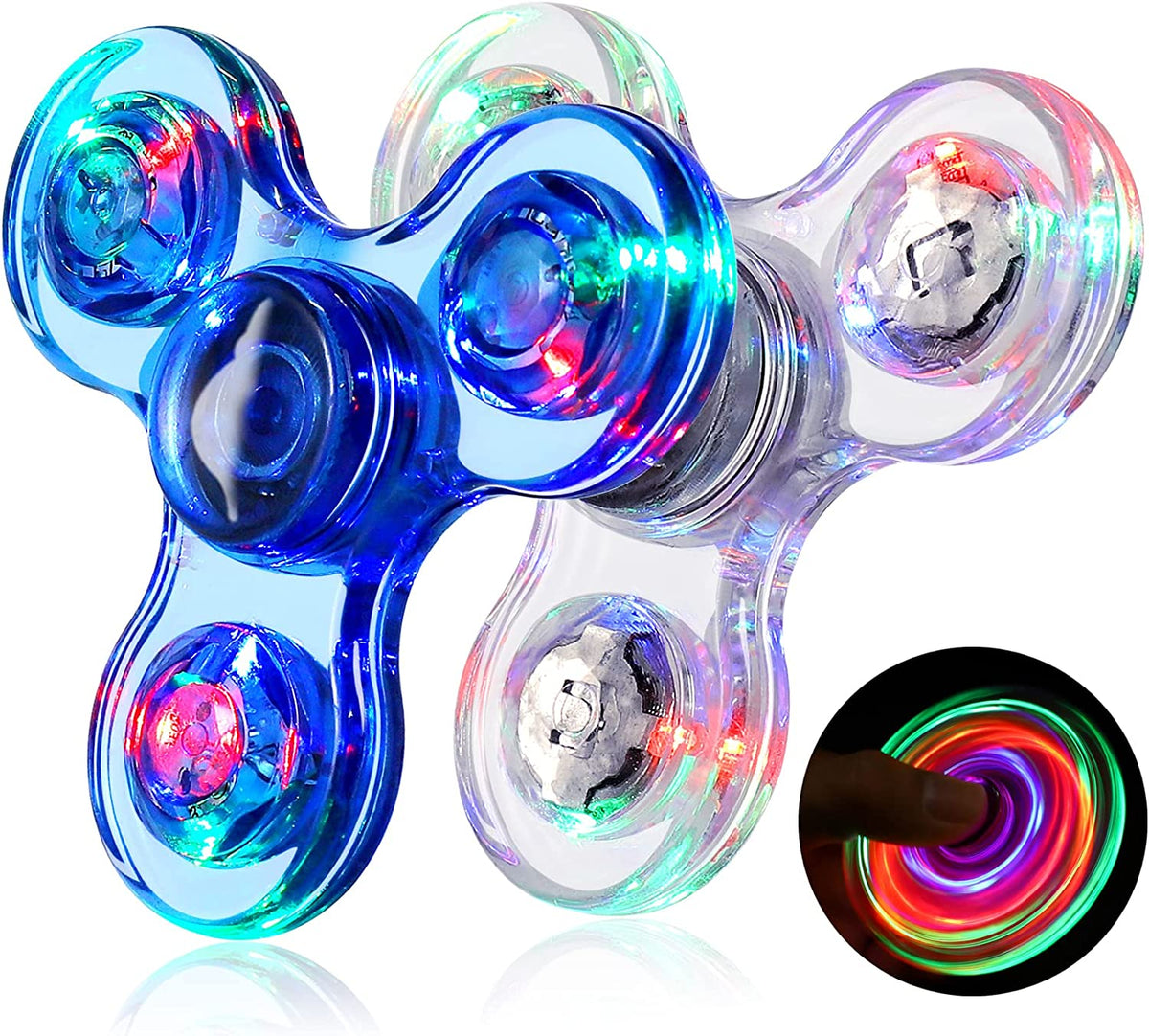 LED Light Up Fidget Spinners 2 Pack S770772