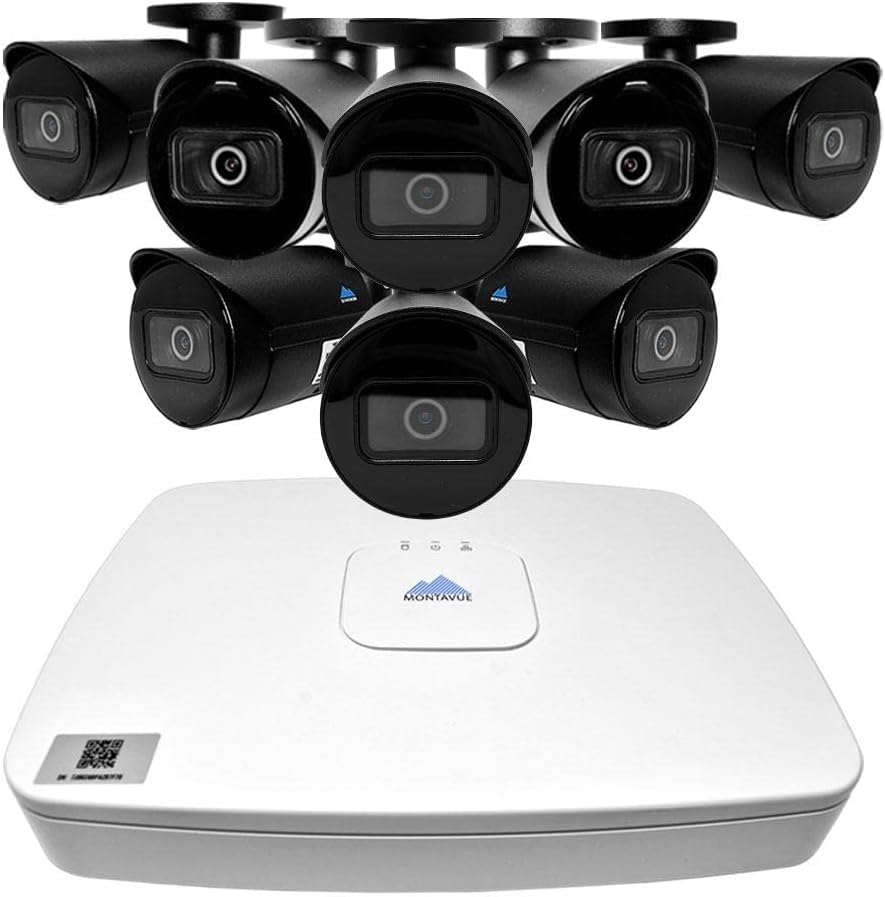 4K 8MP 8ch POE NVR Security System with 8 Bullet Cameras, 2TB Hard Drive D626