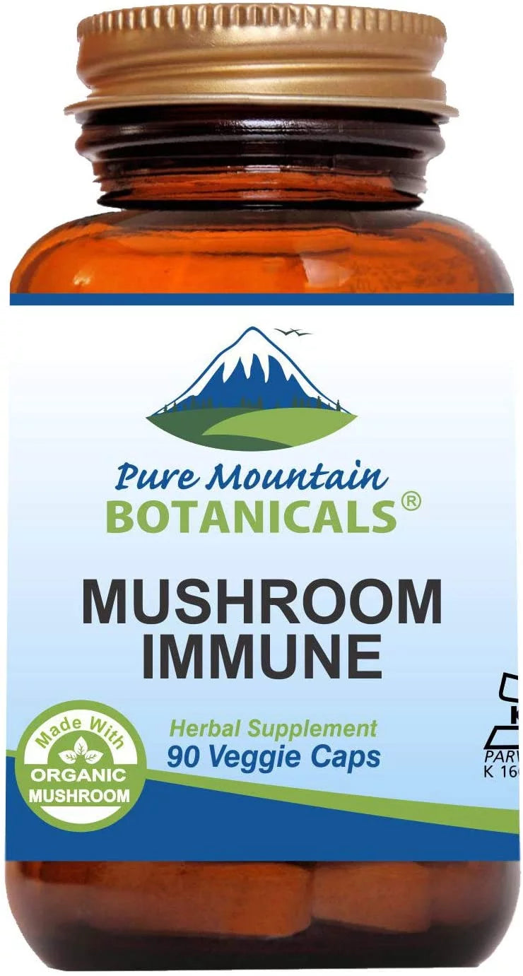 Kosher Vegan Mushroom Immune Capsules, 90 Caps U11746
