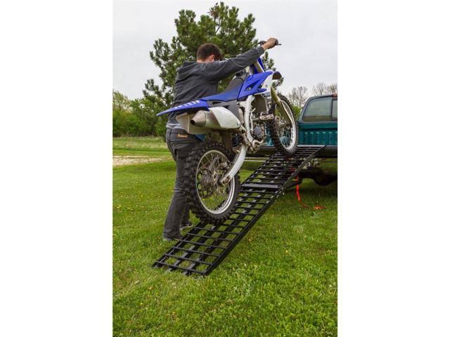 Extra Wide Aluminum Folding Motorcycle Ramp G774569