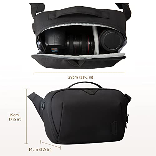 Waterproof Crossbody Camera Case with Padded Shoulder Strap W32226