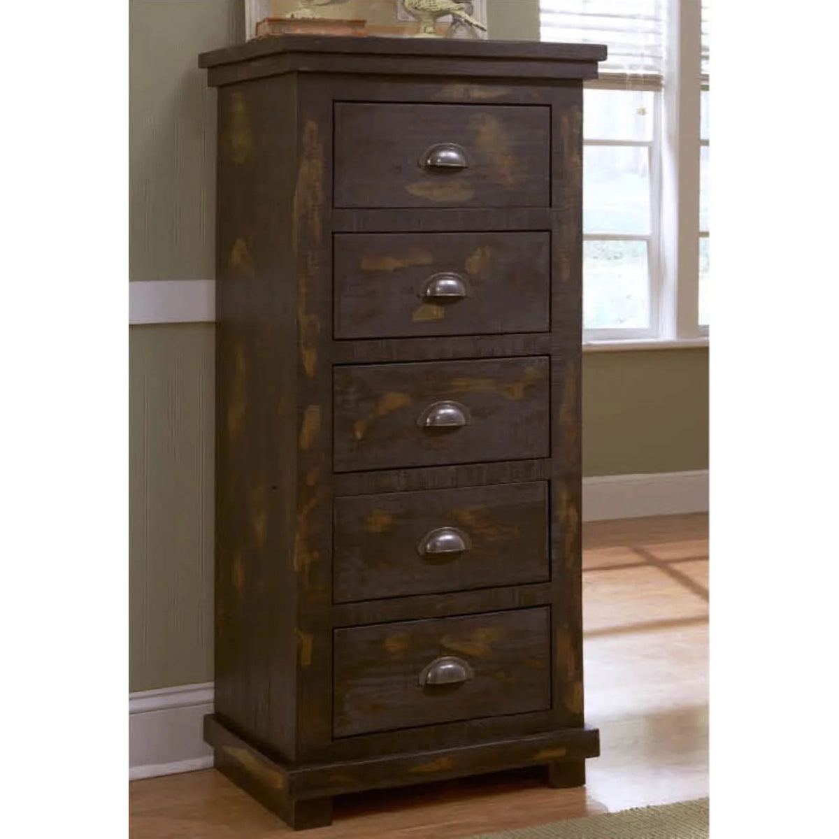 5 Drawer Wood Lingerie Chest J1935