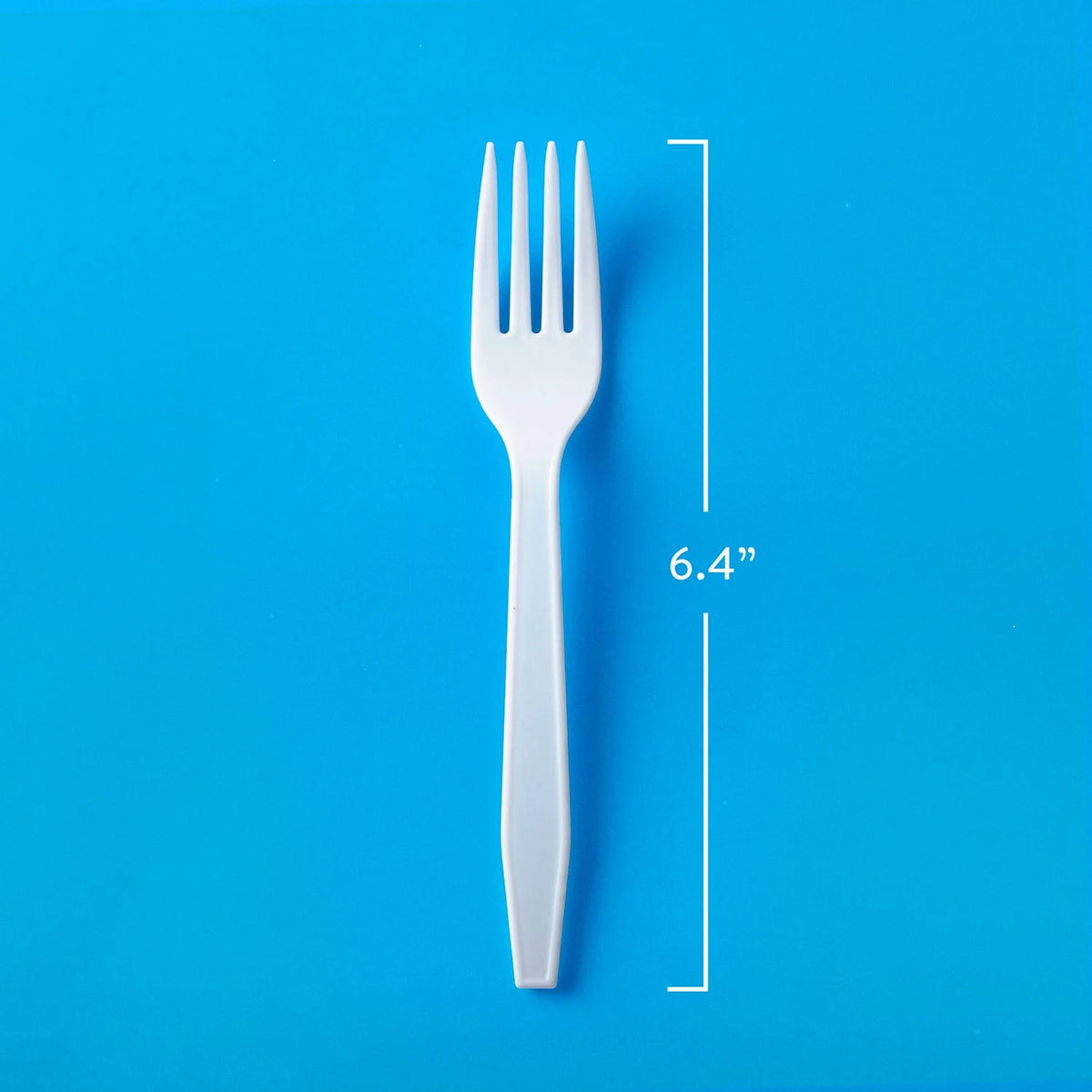 White Plastic Forks, 500 Ct N8478