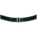 Black Suede Lined Contoured Belt with Buckle Y932725