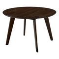 Round Top Contemporary Wood Dining Table in Walnut Gray J30900