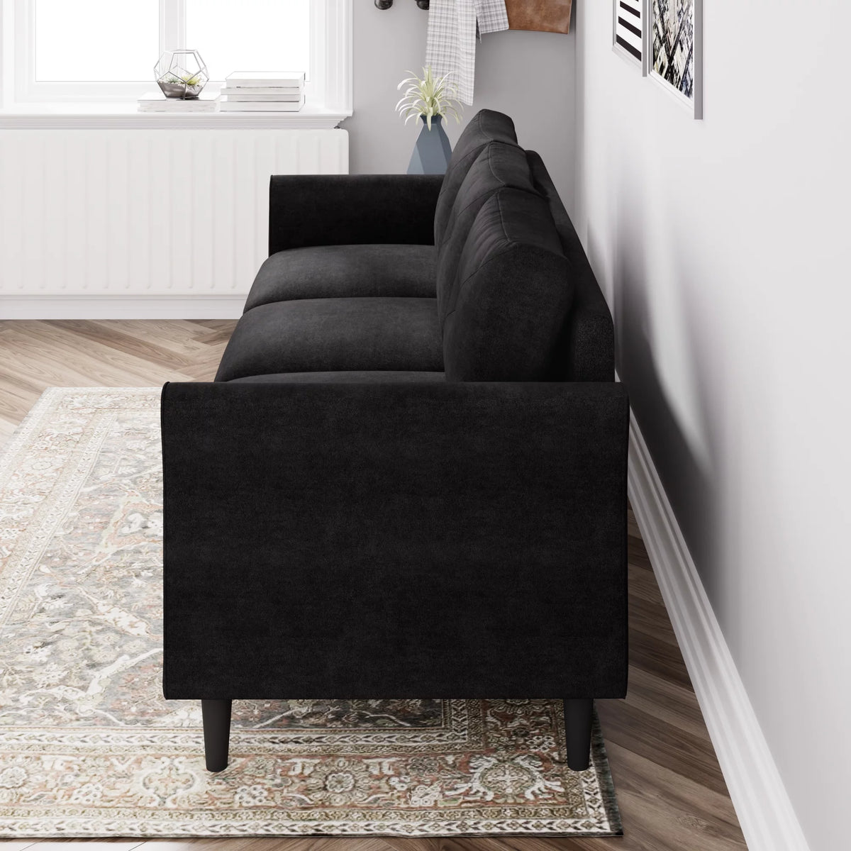 Black Sofa Couch Q424898
