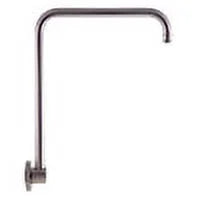 Brushed Nickel 12" Round Raised Wall Mounted Shower Arm Q9592