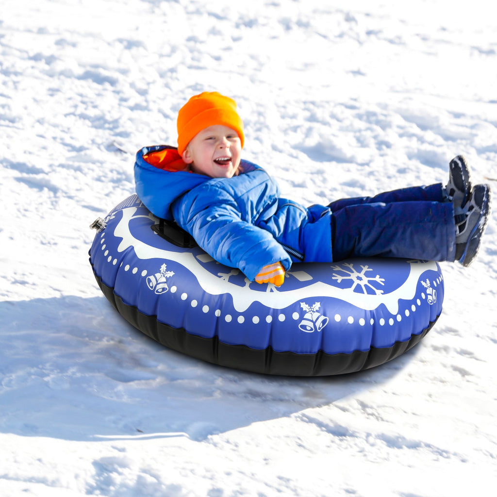 Blue Inflatable Snow Tube with Dual Handles I65071