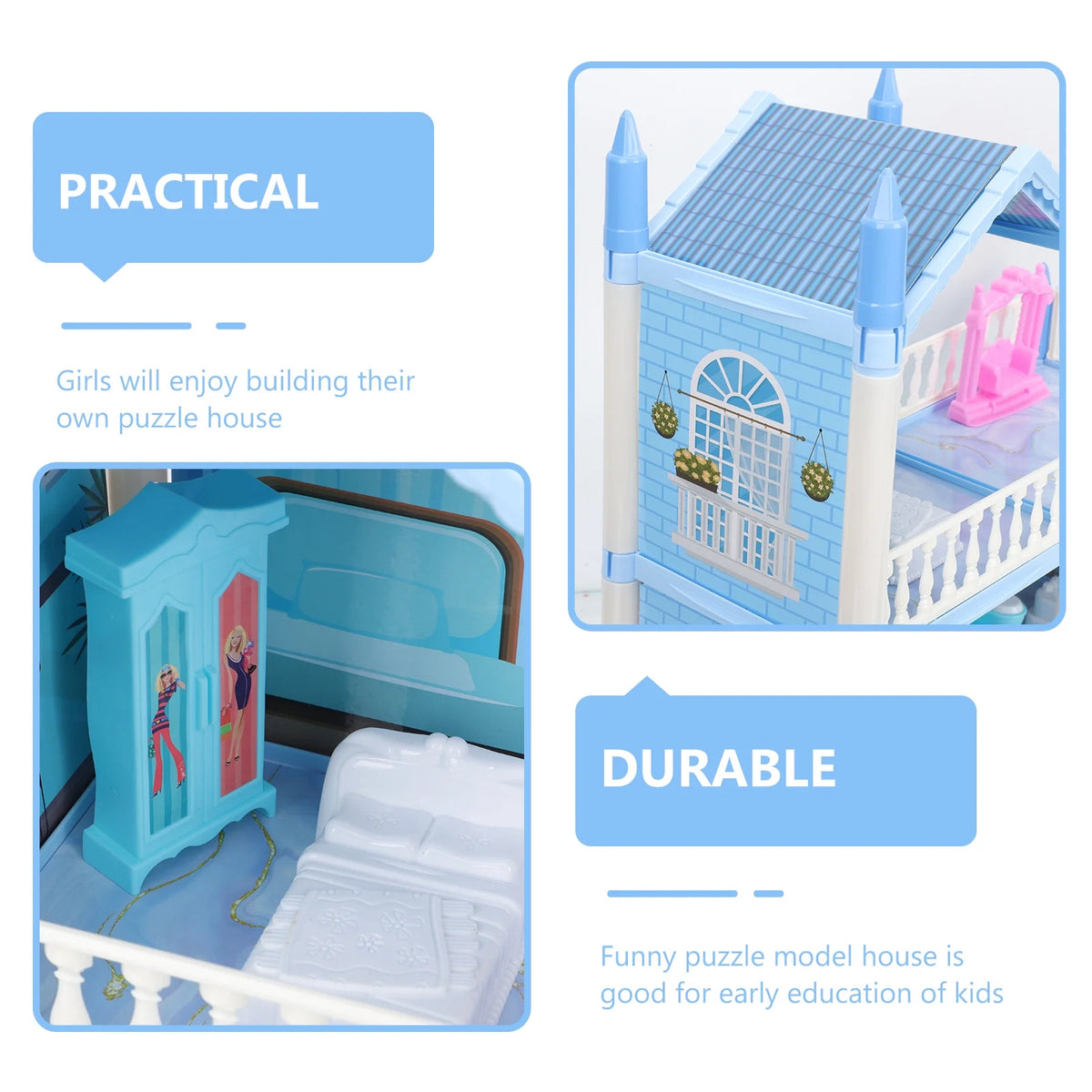 Puzzle Villa House Construction Model Kit C14433