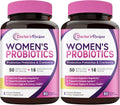 Women's Probiotics 50 Billion CFU 16 Strains 120 Capsules Pack of 2 A45685