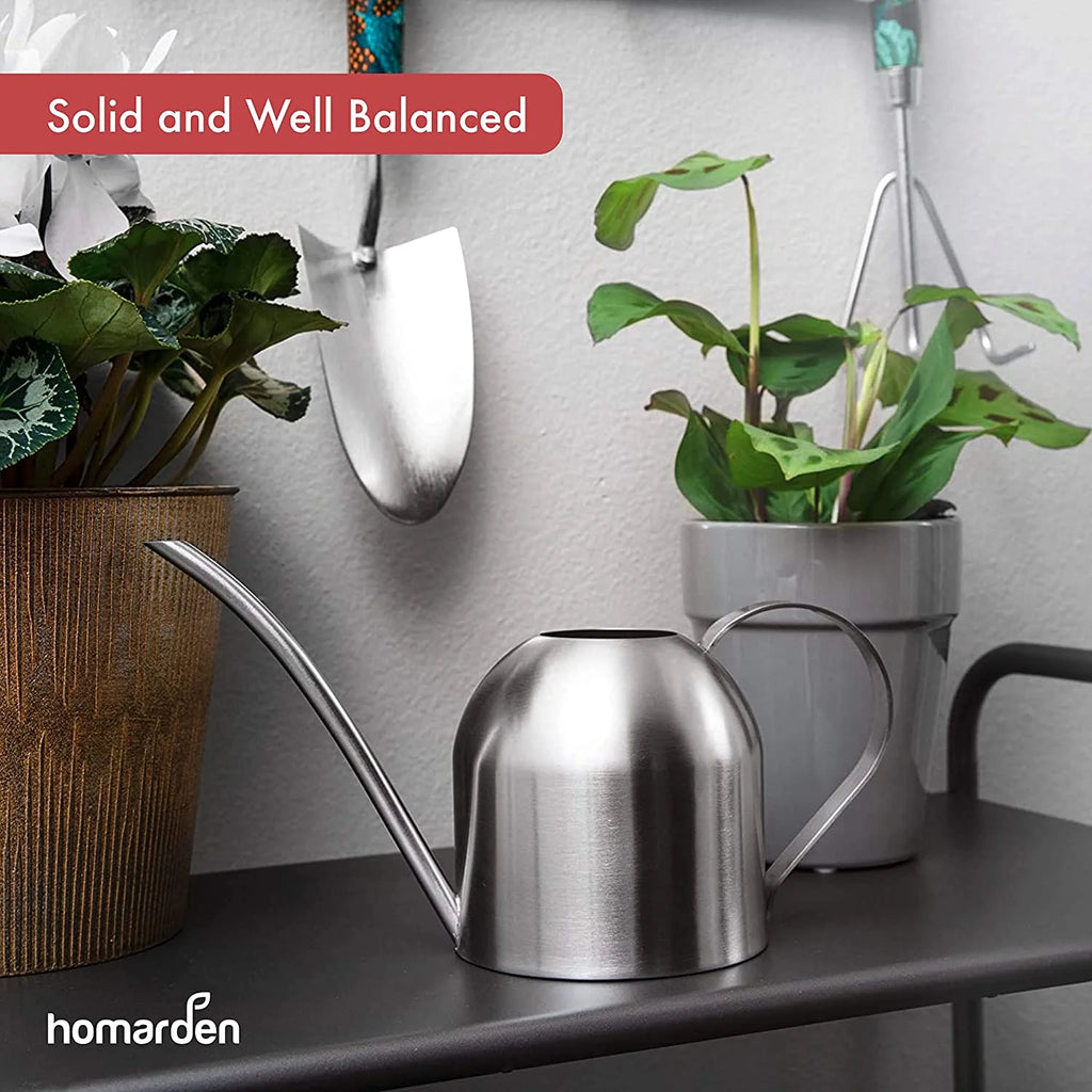 30oz Metal Stainless Steel Watering Can U350