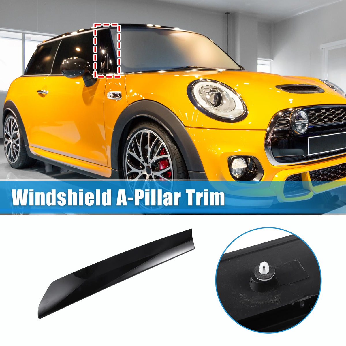Front Right Passenger Side Car Windshield A Pillar Trim J164354