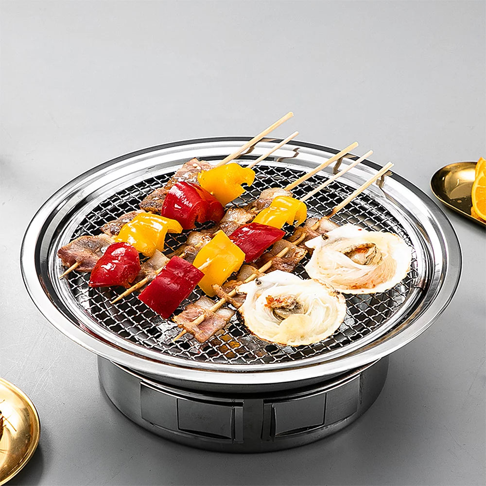 Portable Stainless Steel Charcoal Grill L54866