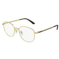 Gold Round Oval Eyeglasses N520