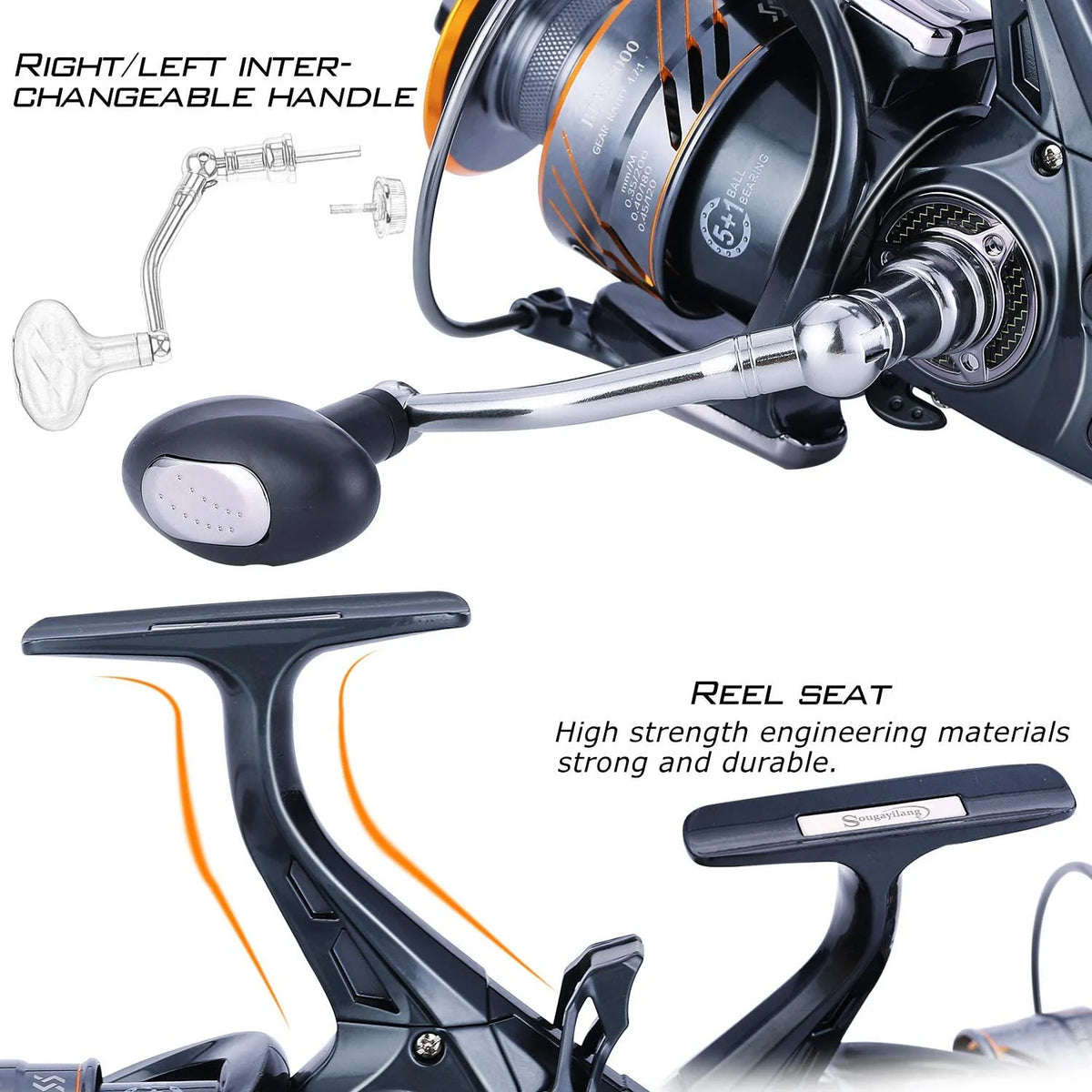 Spinning Reel 5+1BB Max Drag 28LB T632103