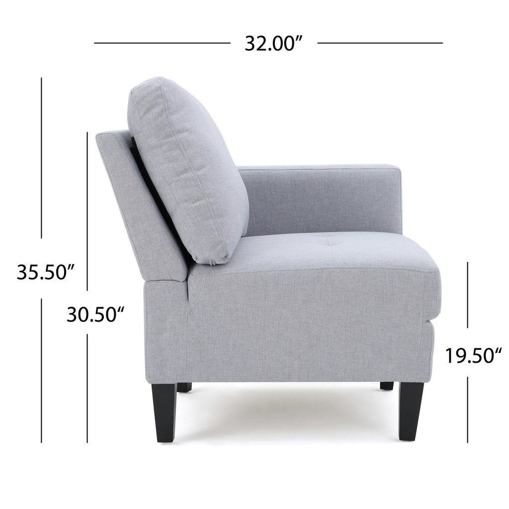 Light Gray Fabric 5 Seater Sectional Sofa with Storage Ottoman Q845238