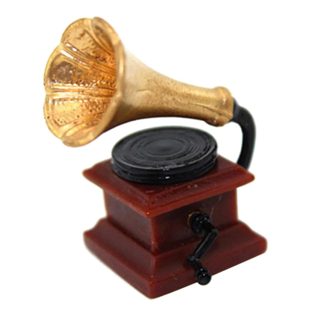 Mini Phonograph for 1:12 Dollhouse Furniture Accessory I767