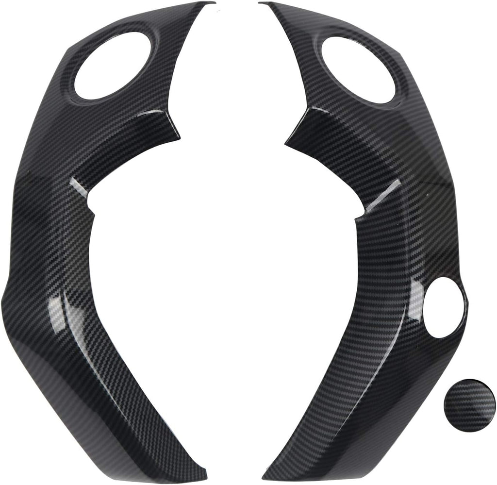 Center Console Gear Shift Box Water Cup Panel Cover ABS Blacking Out 1pc U549