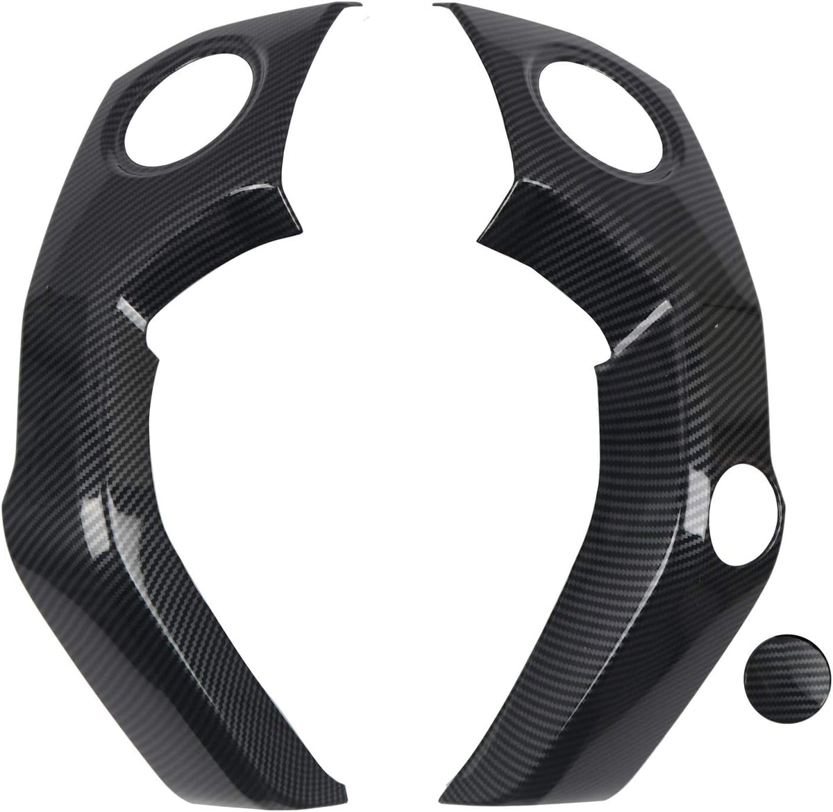 Center Console Gear Shift Box Water Cup Panel Cover ABS Blacking Out 1pc U549