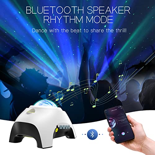 Aurora Projector with 33 Light Effects, LED Star Projector, Remote Control, Bluetooth Speaker P208849