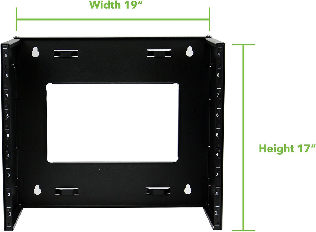 9U Wall Mount Bracket Network Equipment Rack 19 Inch J300891