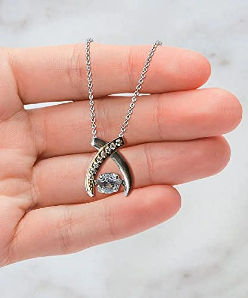 Grandmother Wishbone Dancing Necklace O119