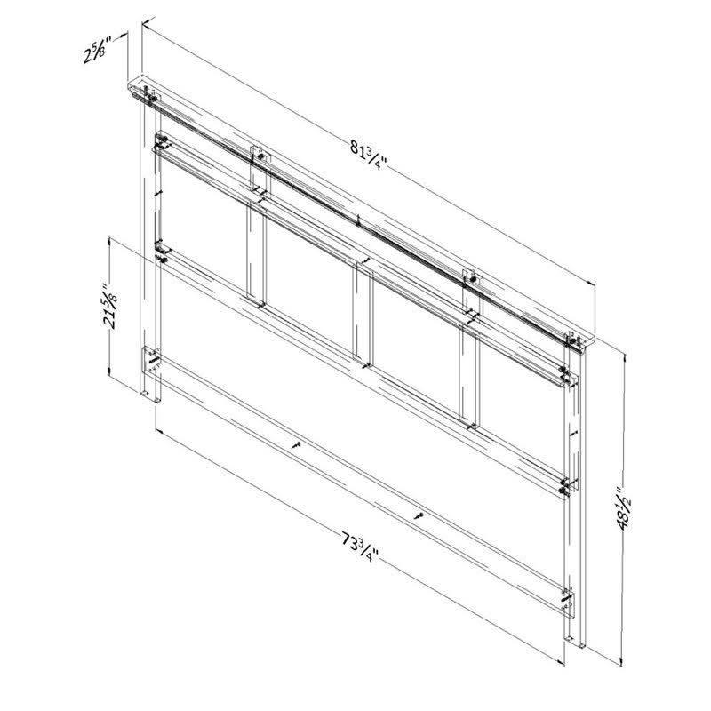 King Gray Headboard L371918