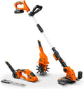 3 in 1 Tiller Weed Wacker Hedge Trimmer Garden Shear Cordless Battery 20V 2Ah Lightweight I210947