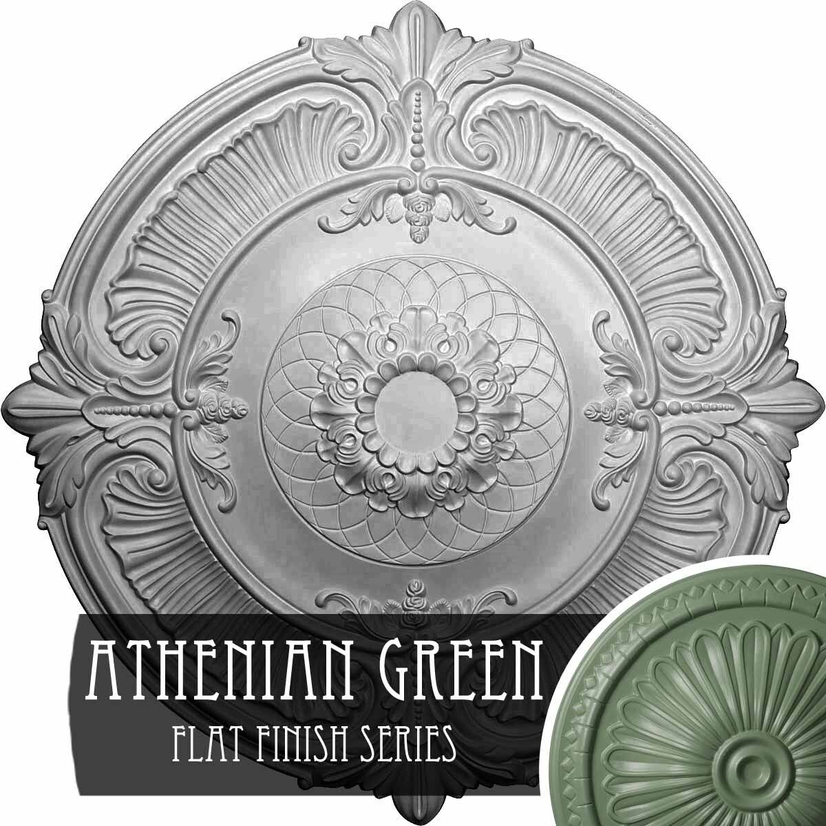 39 1/2x22OD x 2 1/2x22P Ceiling Medallion Athenian Green I859192